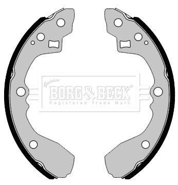 BORG & BECK Комплект тормозных колодок, стояночная тормозная с BBS6498